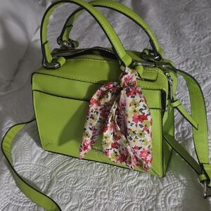 Steve Madden Lime Mini Bag with Floral Accent